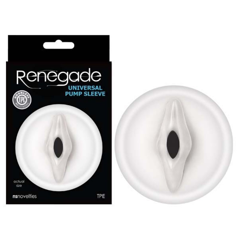 Renegade Clear Vagina-Shaped Penis Pump Sleeve